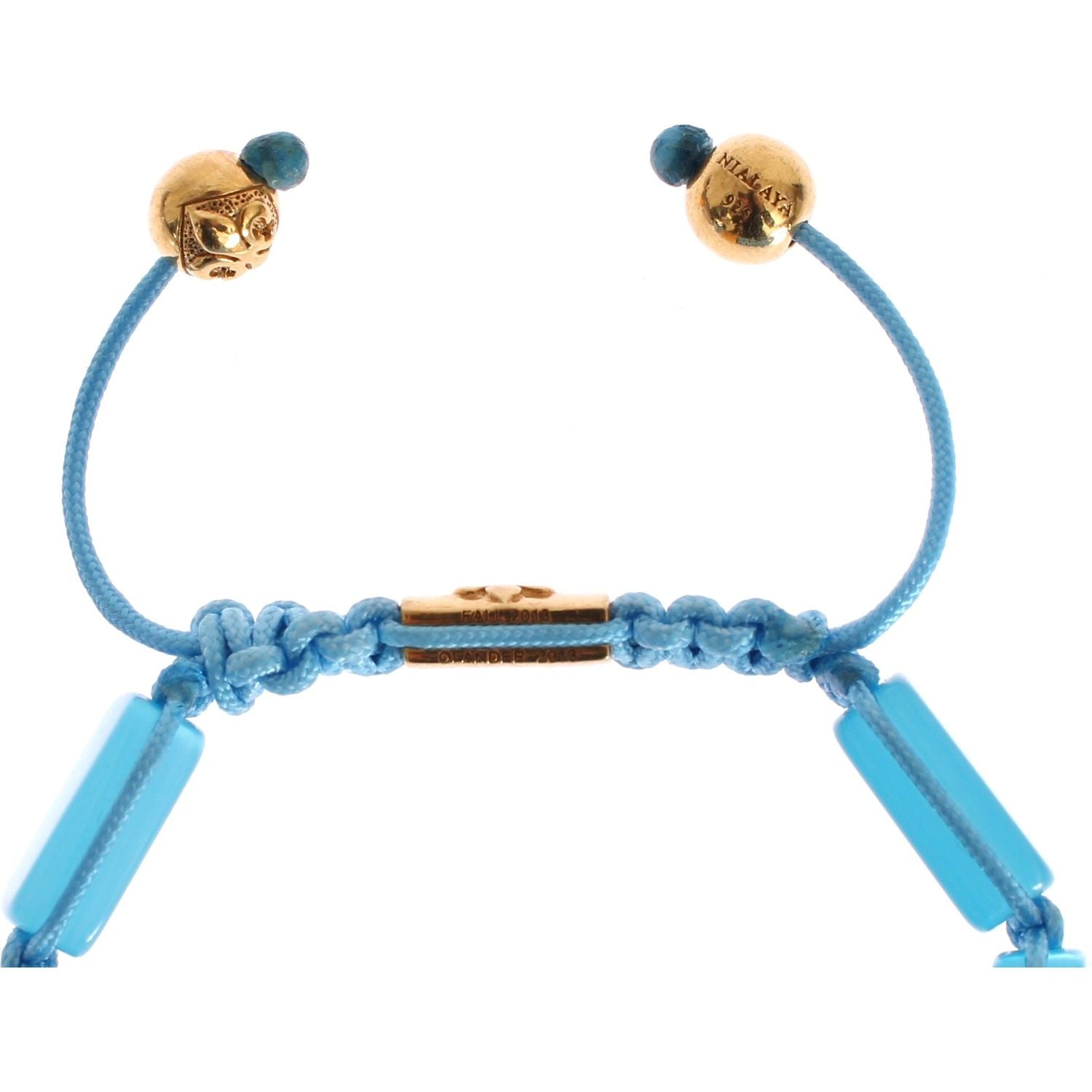 Nialaya CZ Opal 18K Gold 925 Bracelet