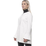 19V69 Italia Elegant White Neoprene Woman Coat 19V69 Italia Lavender