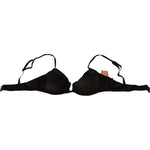Ermanno Scervino Brown Sequined Balconcino Bra Underwear