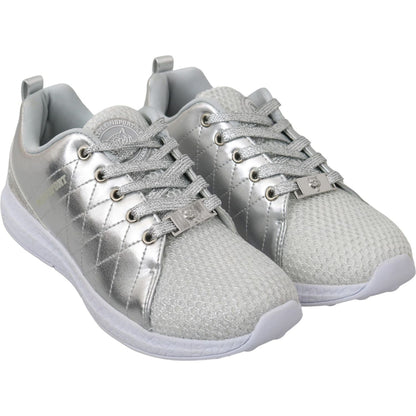 Philipp Plein Gisella Silver Polyester Sneakers Shoes WOMAN SNEAKERS