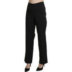 BENCIVENGA Elegant High Waist Straight Black Pants Jeans & Pants BENCIVENGA Black