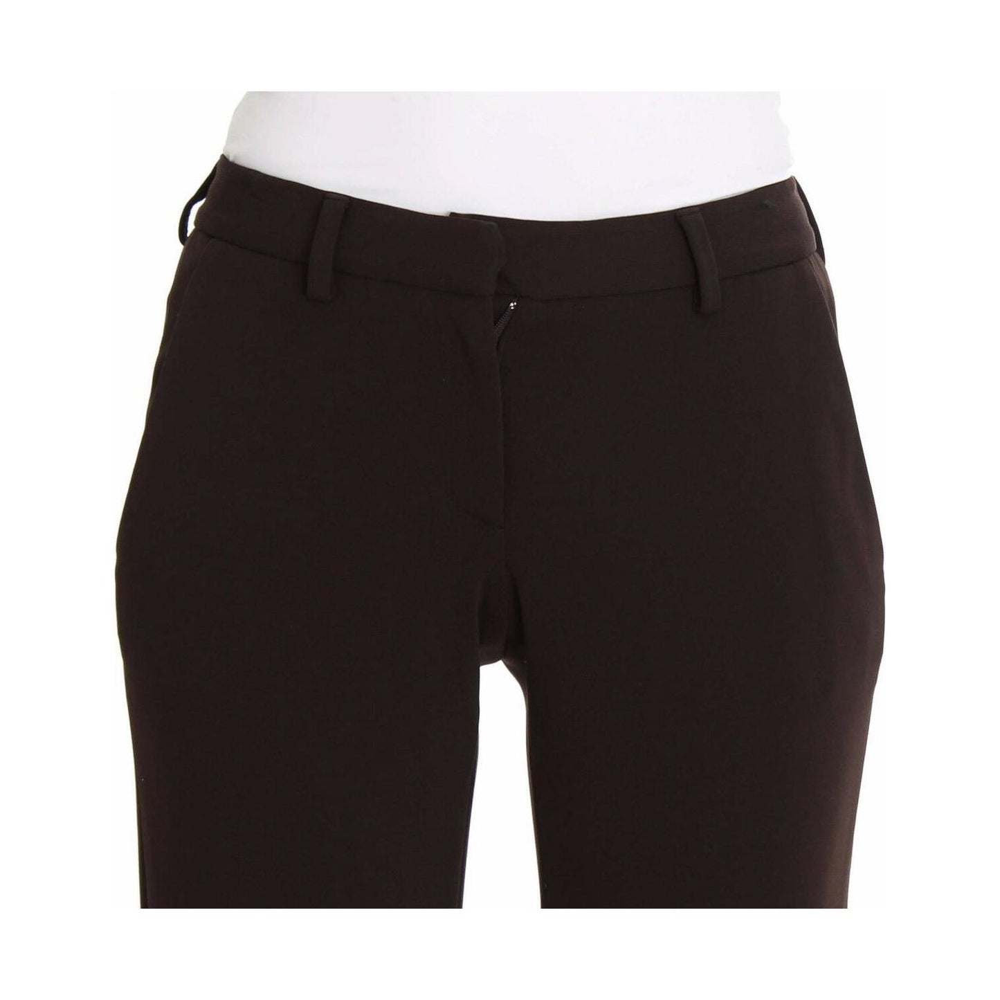 Ermanno Scervino Brown Stretch Casual Trousers Pants