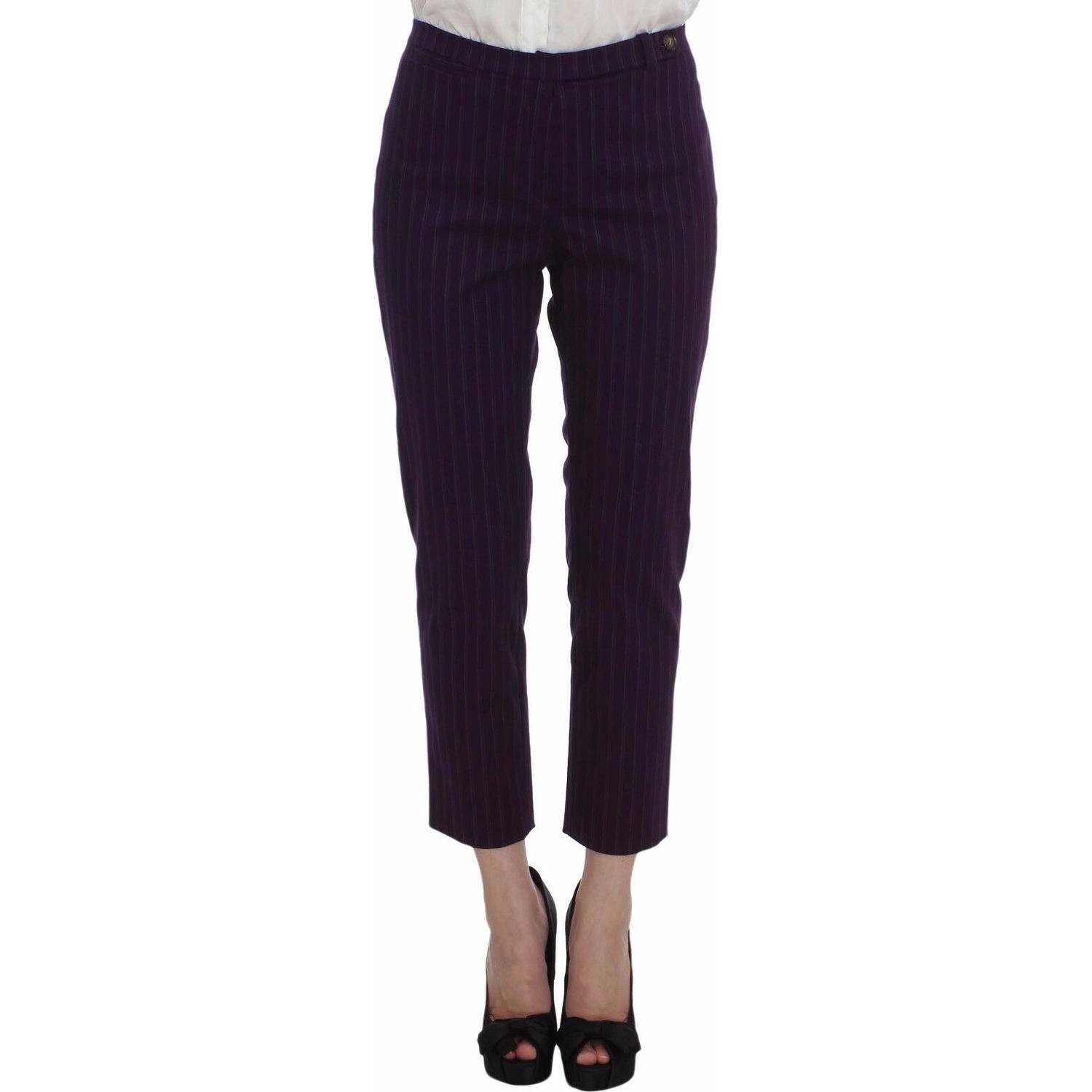 优雅条纹裤和西装外套