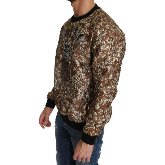 Dolce & Gabbana Multicolor MAMBO Jacquard Pineapple Pullover Sweater TSH2514-46