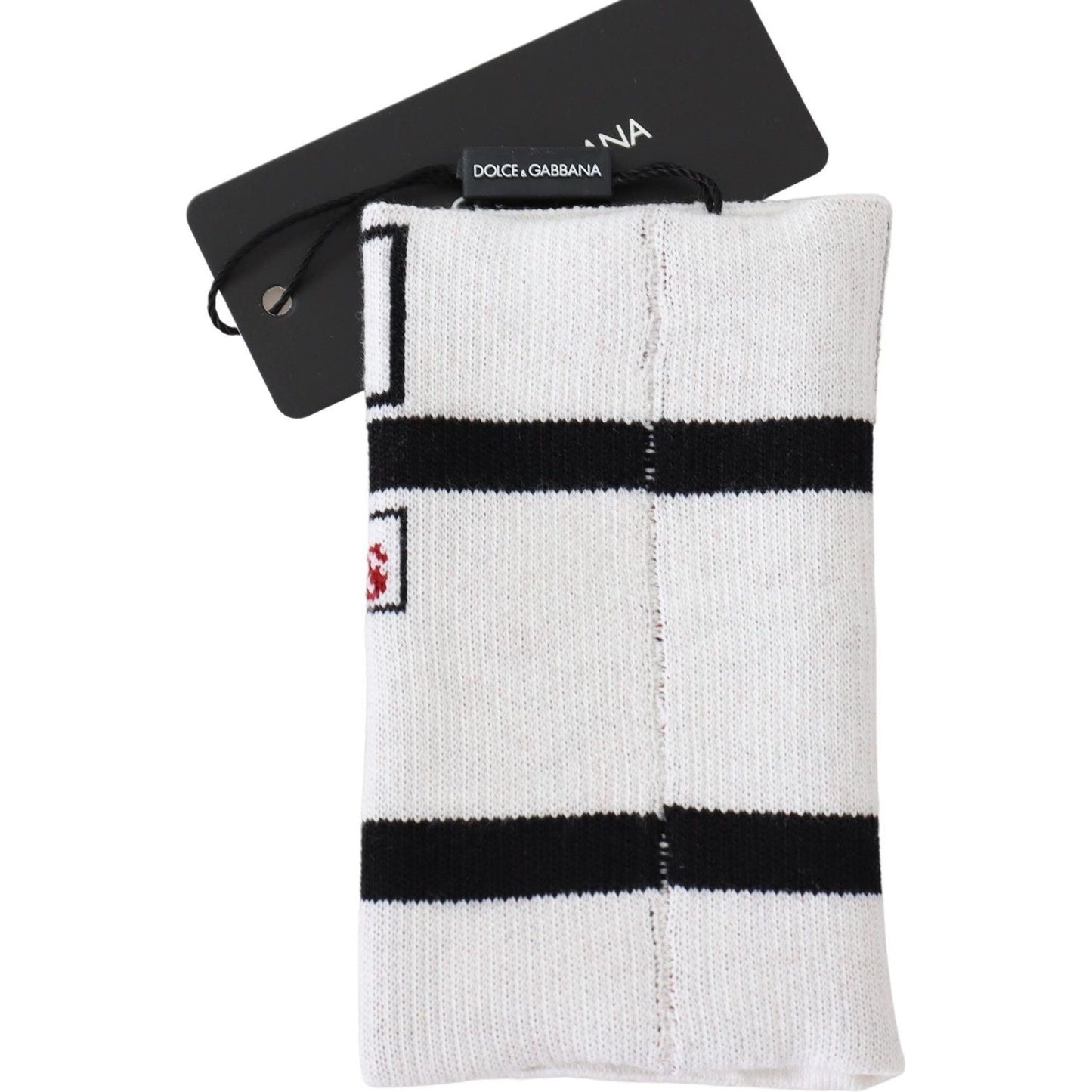 Dolce & Gabbana Multicolor Wool Knit D&G Love Wristband Wrap