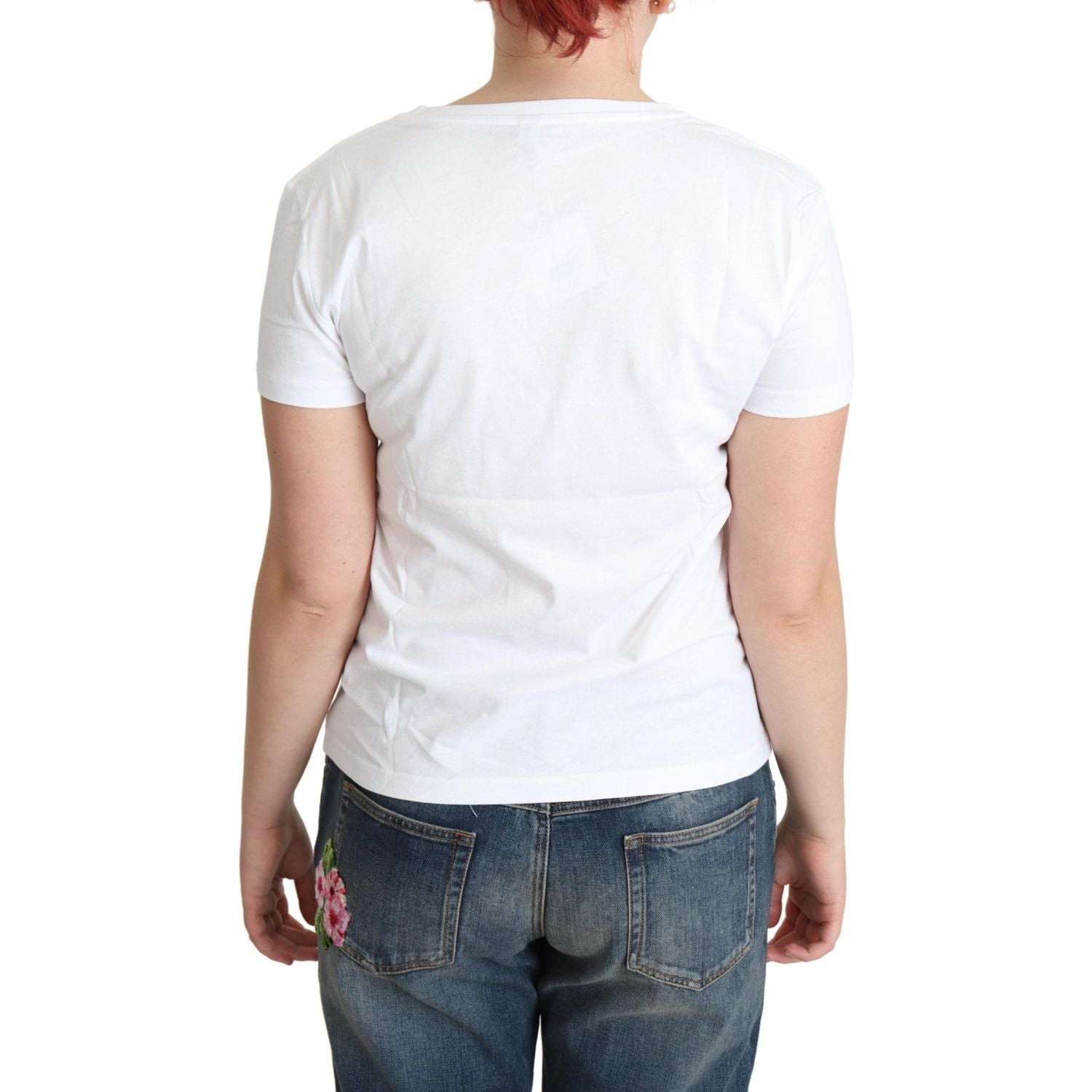 俏皮印花时尚棉质圆领 T 恤