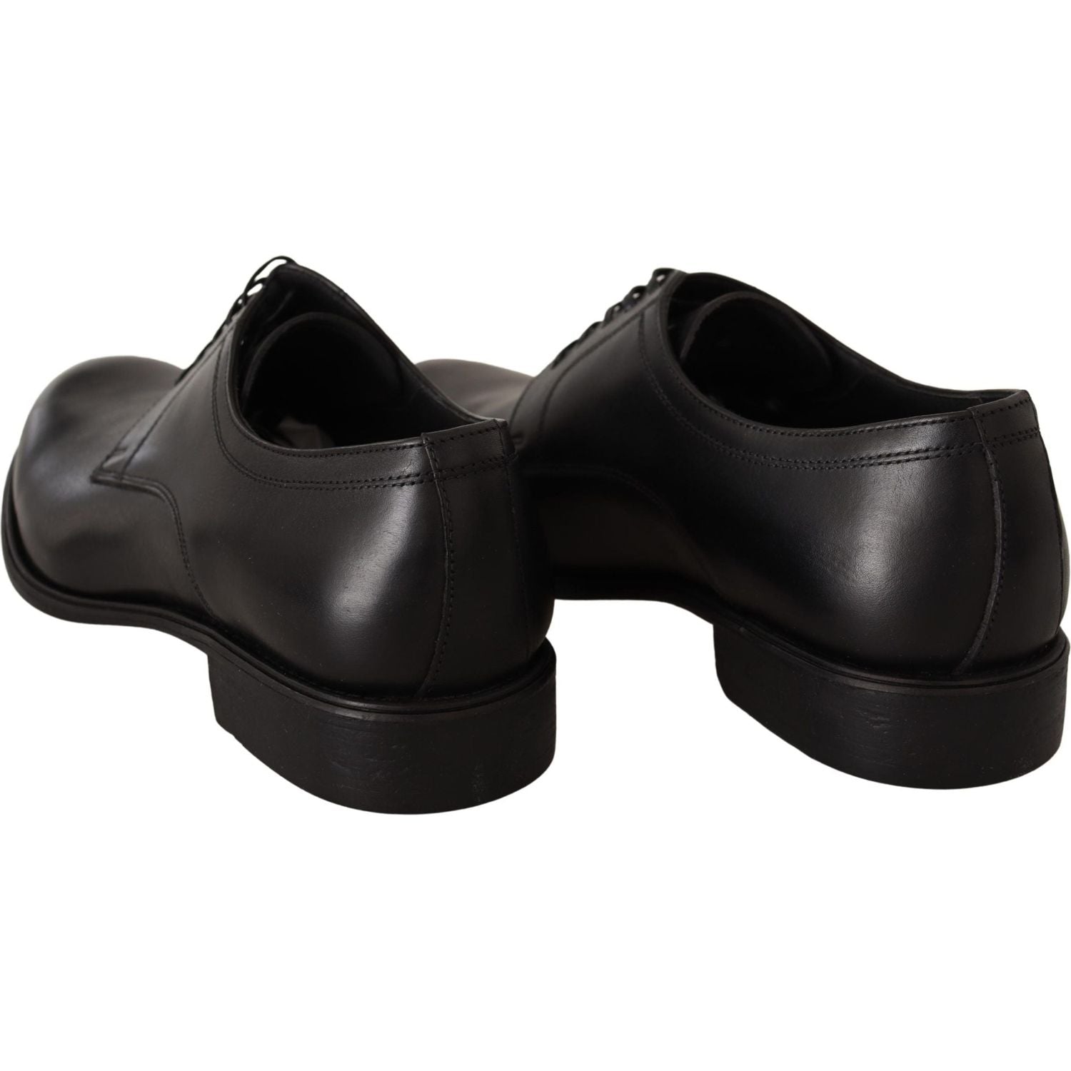 Dolce & Gabbana Black Leather Lace Up Mens Formal Derby Shoes