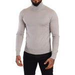 Dolce & Gabbana Gray Cashmere Turtleneck Pullover Sweater TSH6574 -46