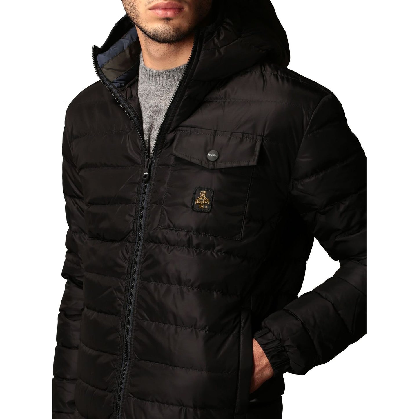 Refrigiwear Black Nylon Men Jacket