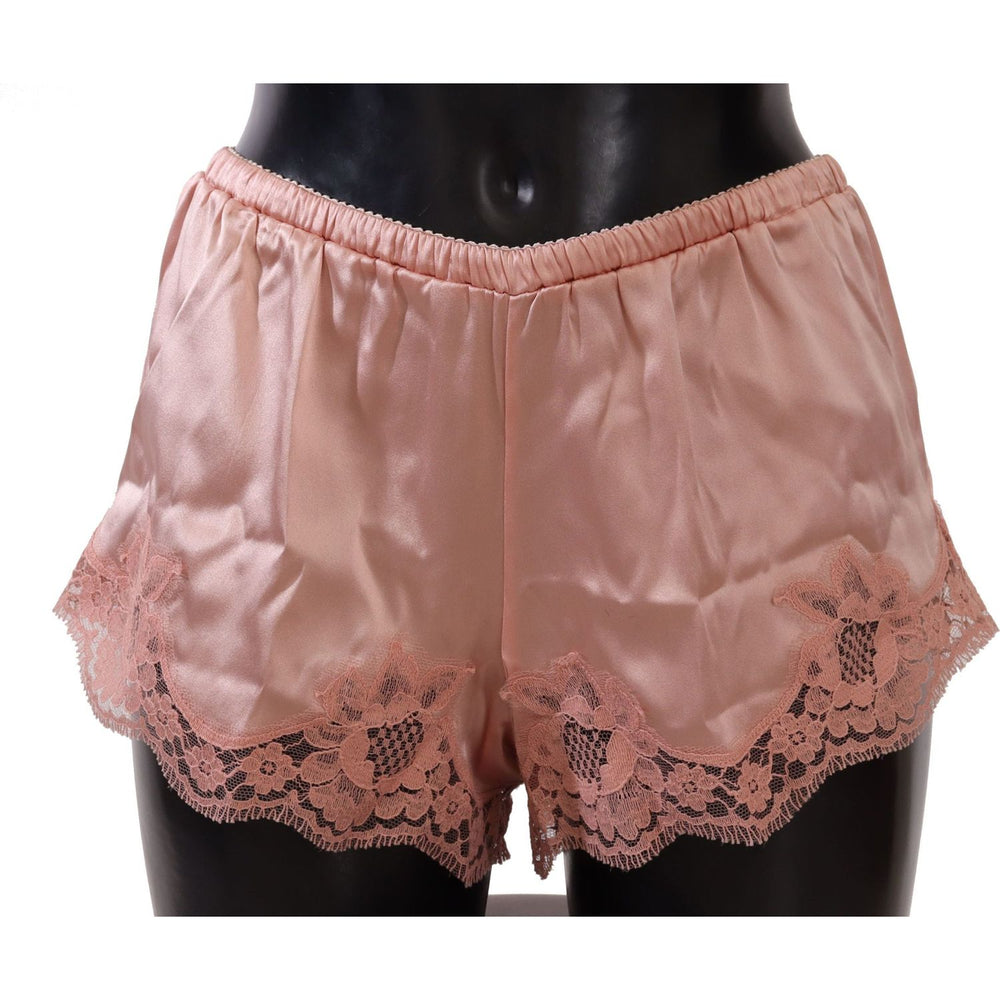 Dolce & Gabbana Pink Floral Lace Lingerie Underwear WOMAN UNDERWEAR
