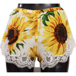 Dolce & Gabbana White Sunflower Lace Lingerie Underwear WOMAN UNDERWEAR