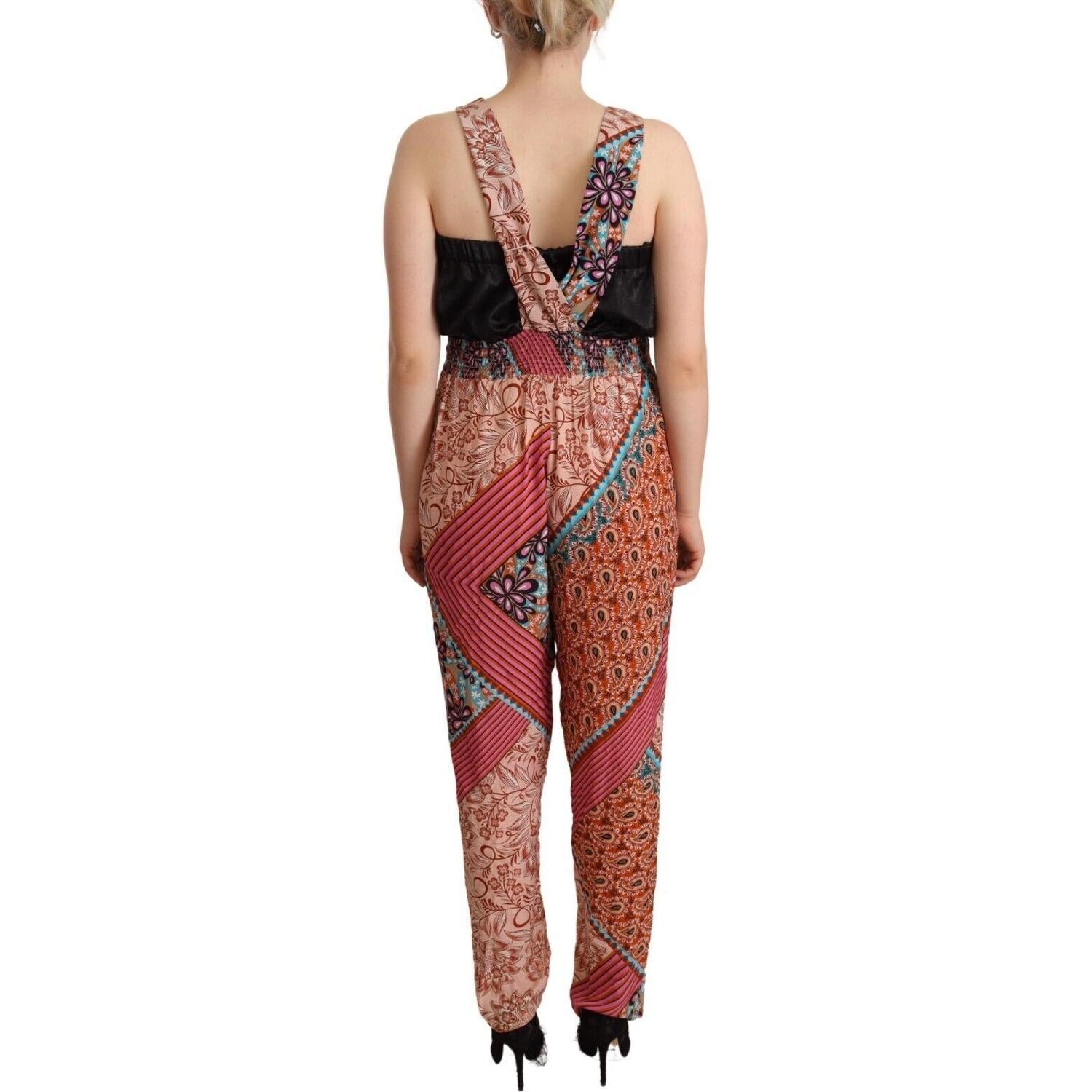 时尚多色无袖 V 领连体裤