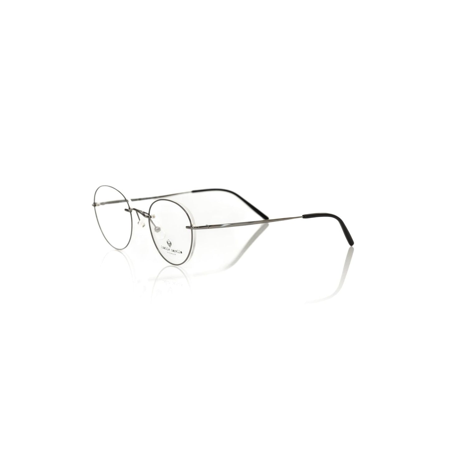 Frankie Morello Gray Metallic Men's Eyeglass Frame
