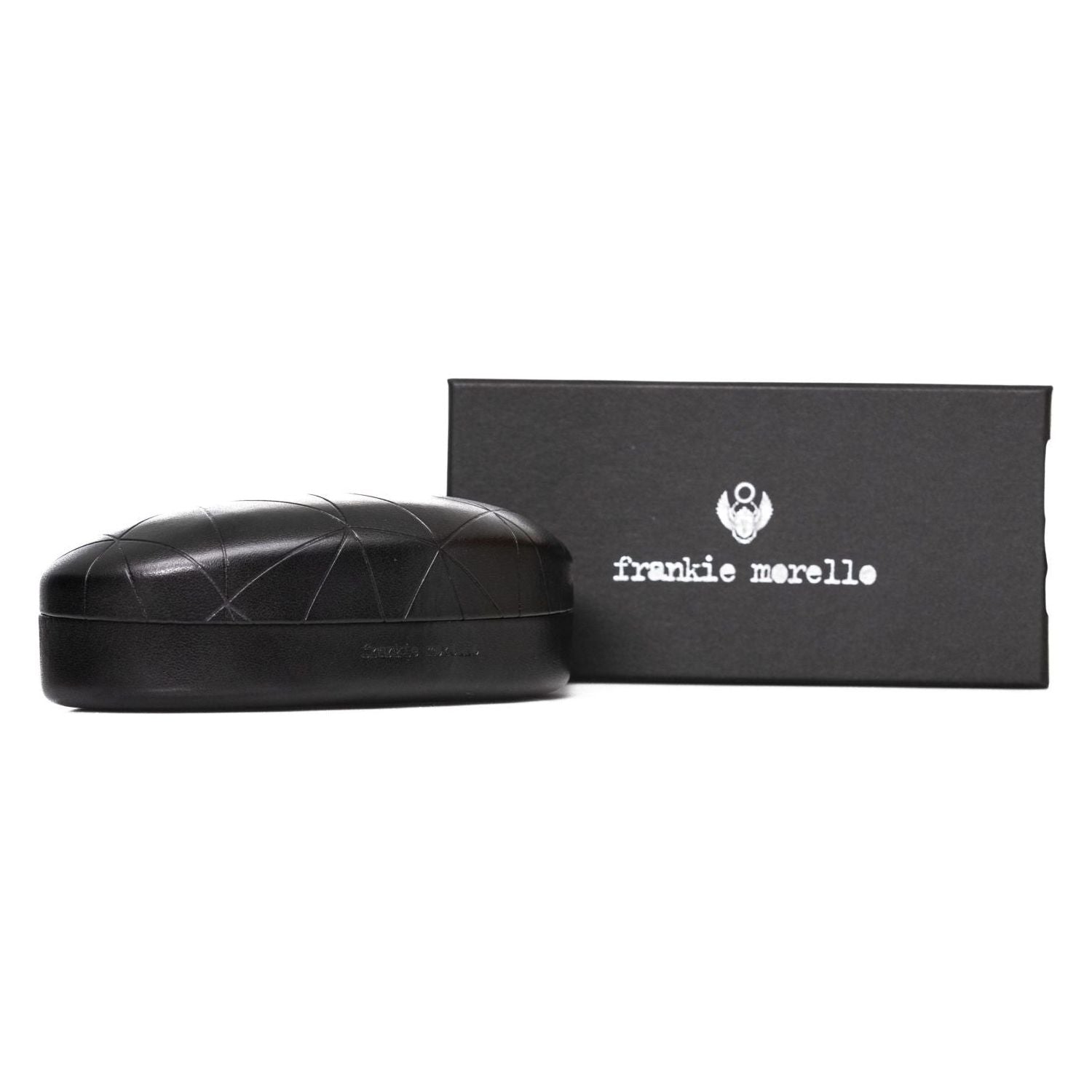 Frankie Morello Brown Acetate Men's Sunglass