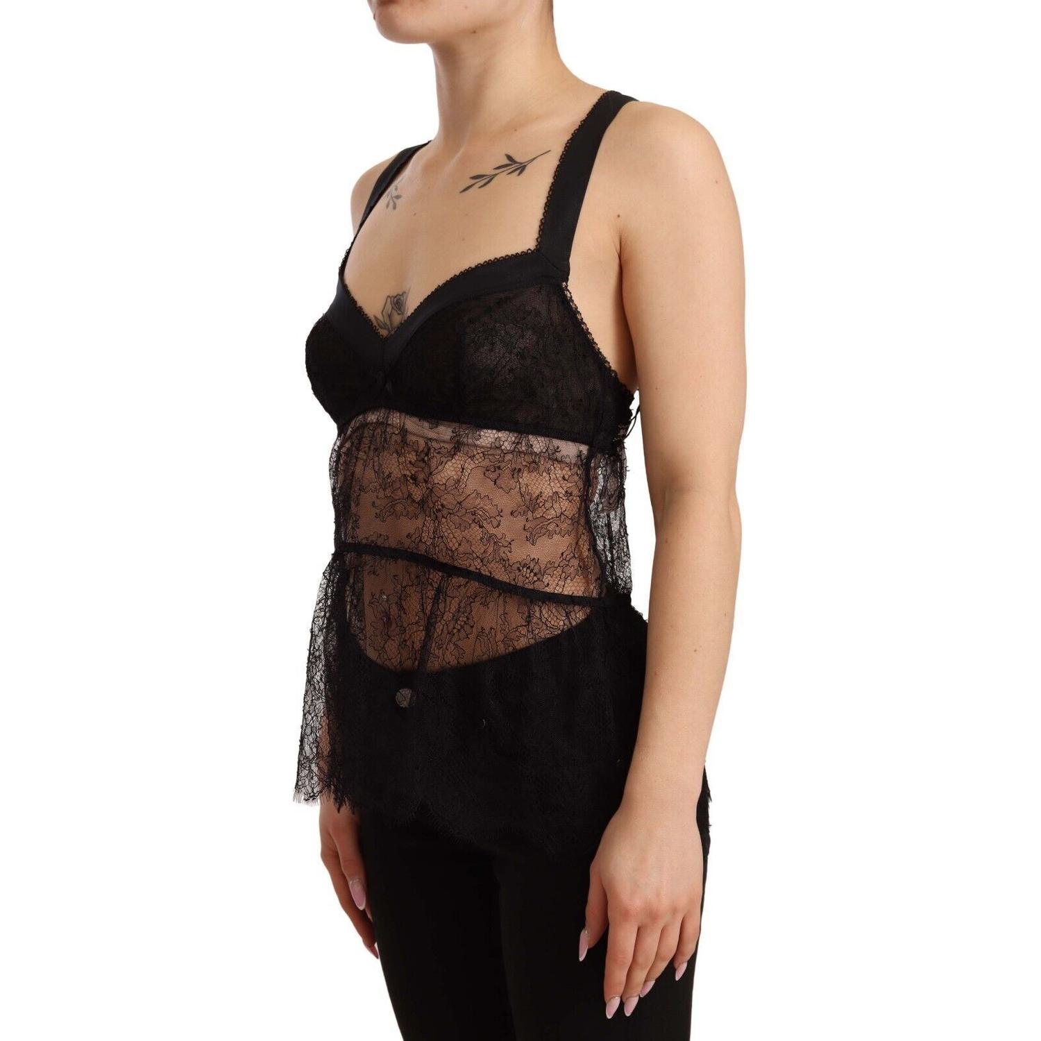 优雅黑色真丝内衣衬裙