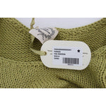 PINK MEMORIES Green Cotton Blend Knitted Sleeveless Sweater