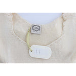 PINK MEMORIES Beige Cotton Blend Knitted Sleeveless Sweater