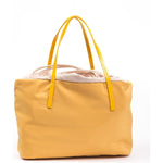 BYBLOS Yellow Polyester Women Handbag BYBLOS Sandy Brown