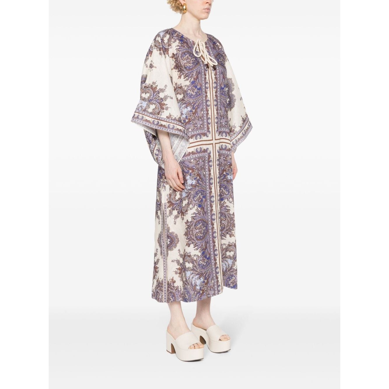 Zimmermann Ottie Linen Kaftan Dresses