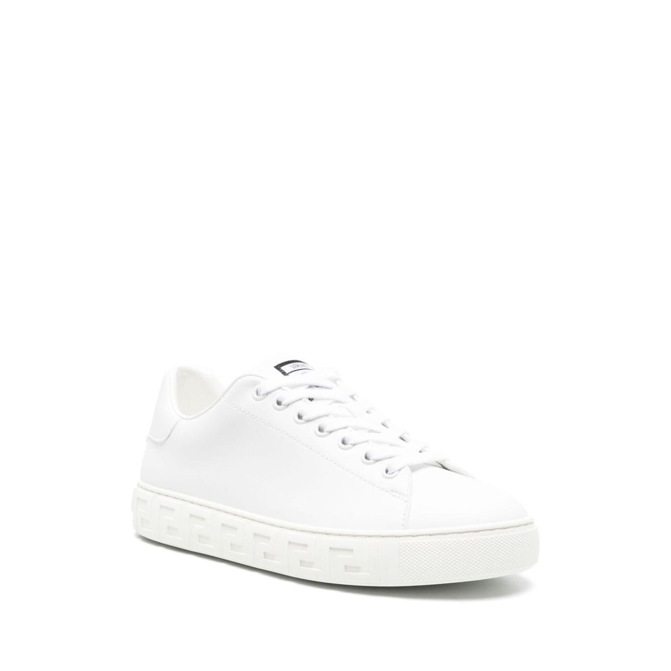 Versace greca faux leather sneakers
