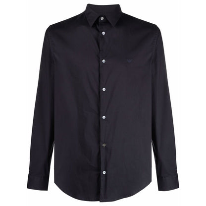 Emporio Armani logo-patch Longsleeved Shirt