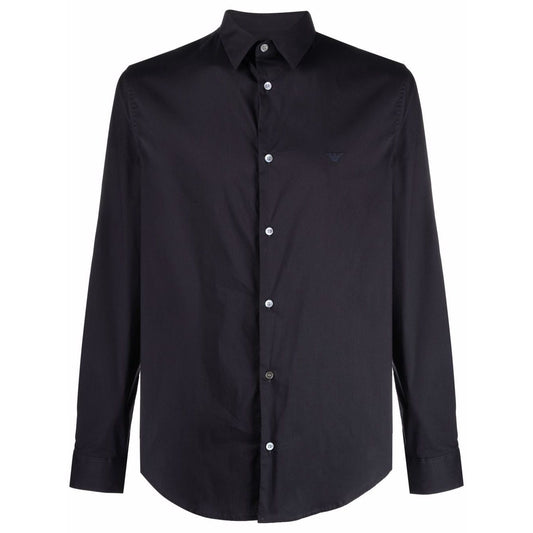 Emporio Armani logo-patch Longsleeved Shirt