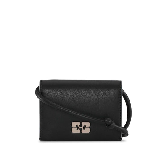 Ganni Bou logo-plaque wallet Clutches