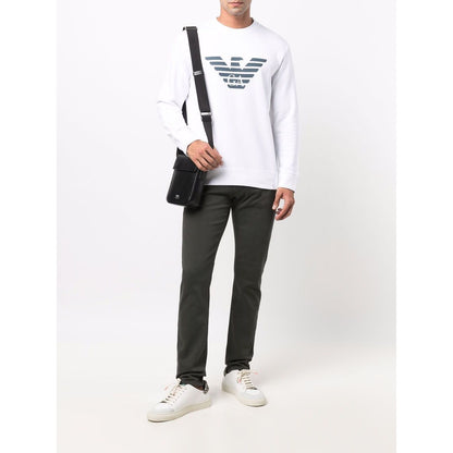 Emporio Armani Modal-blend sweatshirt with logo print