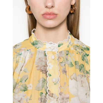 Zimmermann Acacia Scalloped Shirt Shirts