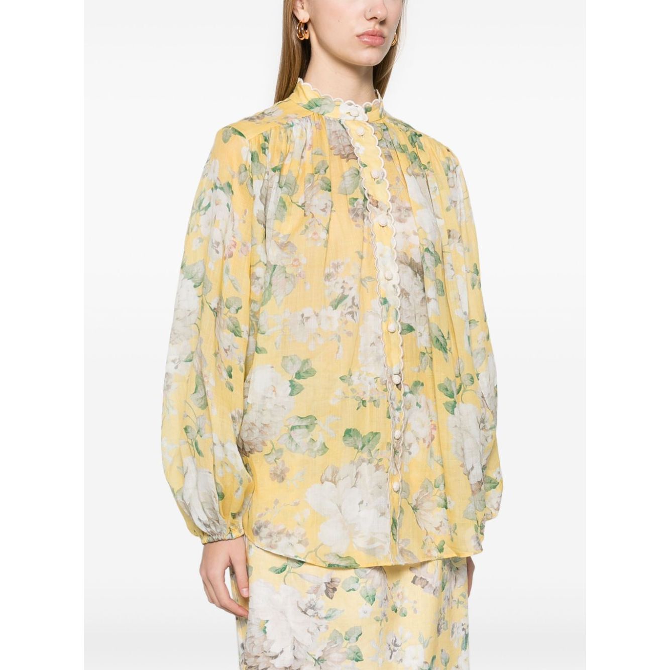 Zimmermann Acacia Scalloped Shirt Shirts