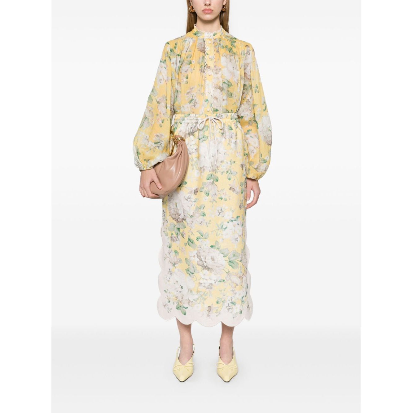 Zimmermann Acacia Scalloped Shirt Shirts