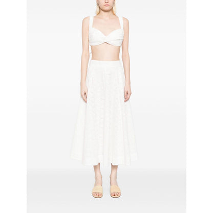 Zimmermann Crush embroidered midi skirt Skirts