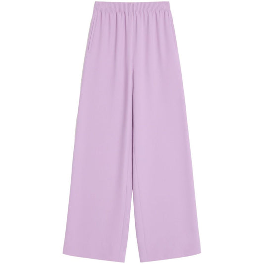 Valentino Silk Wide-Leg Trousers Trousers