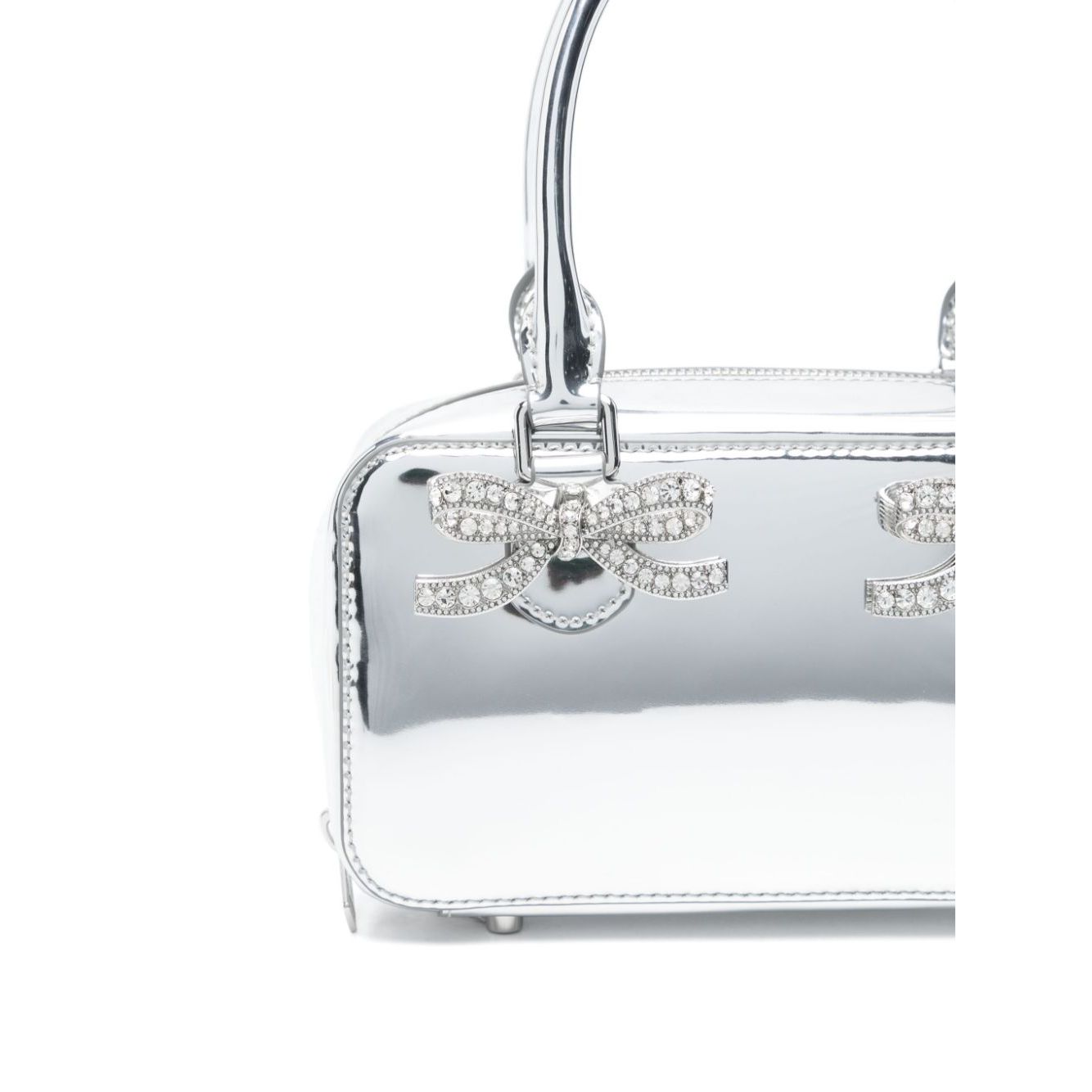 Self-Portrait mini leather tote bag