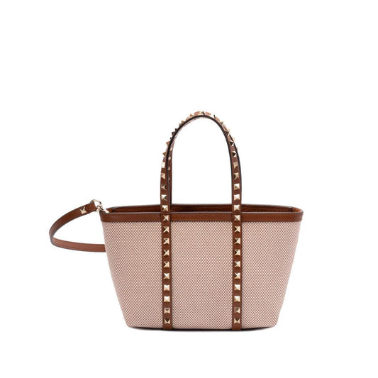 Valentino Garavani Rockstud canvas mini tote bag Shopper