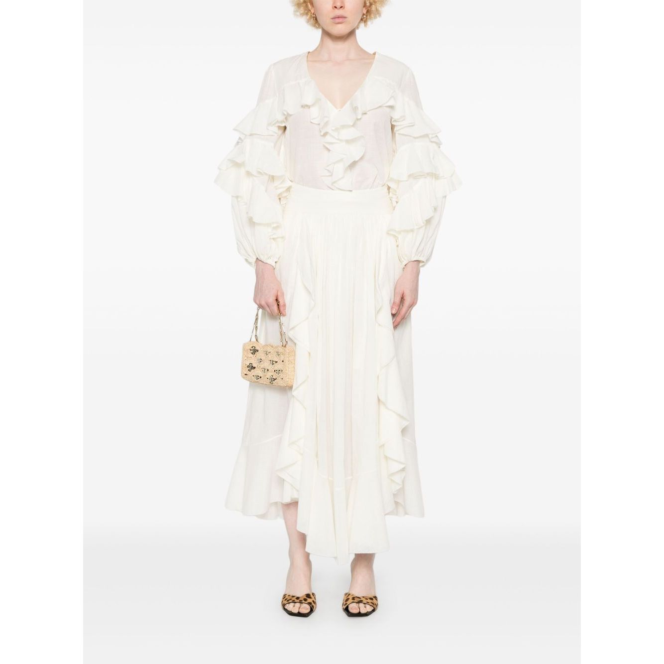 Zimmermann Ruffled maxi skirt