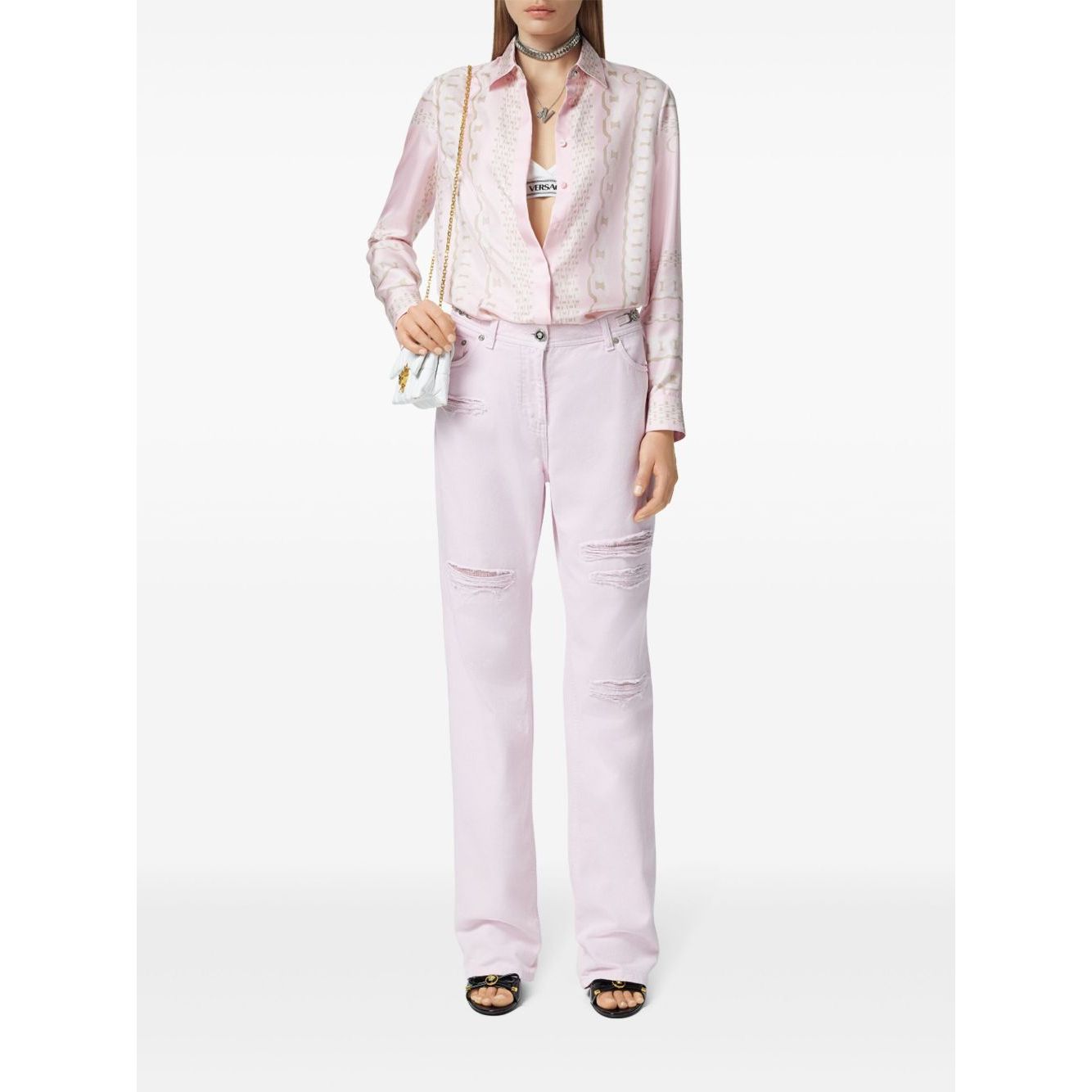 Versace Treasure Scarf Shirt Shirts