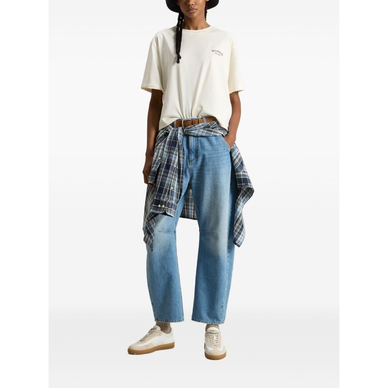 Woolrich Pure Pima Cotton T-Shirt with Logo Topwear