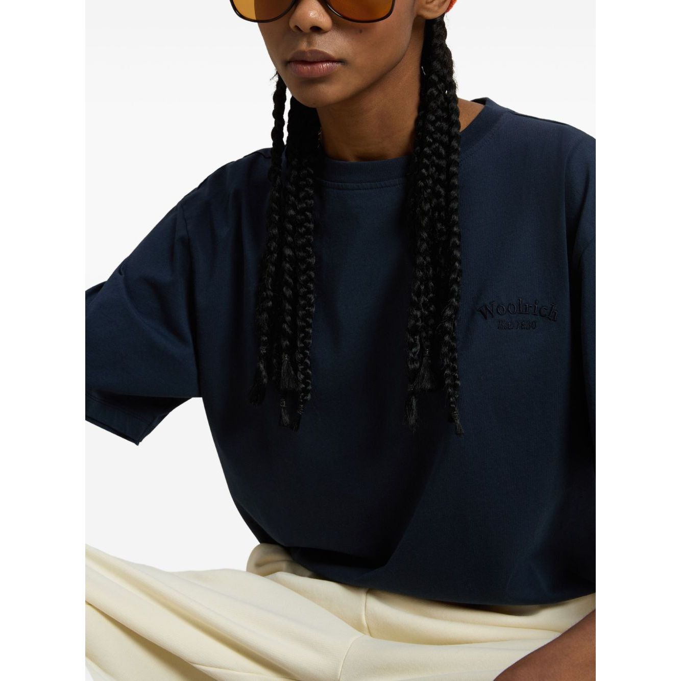 Woolrich Pure Pima Cotton T-Shirt with Logo Topwear