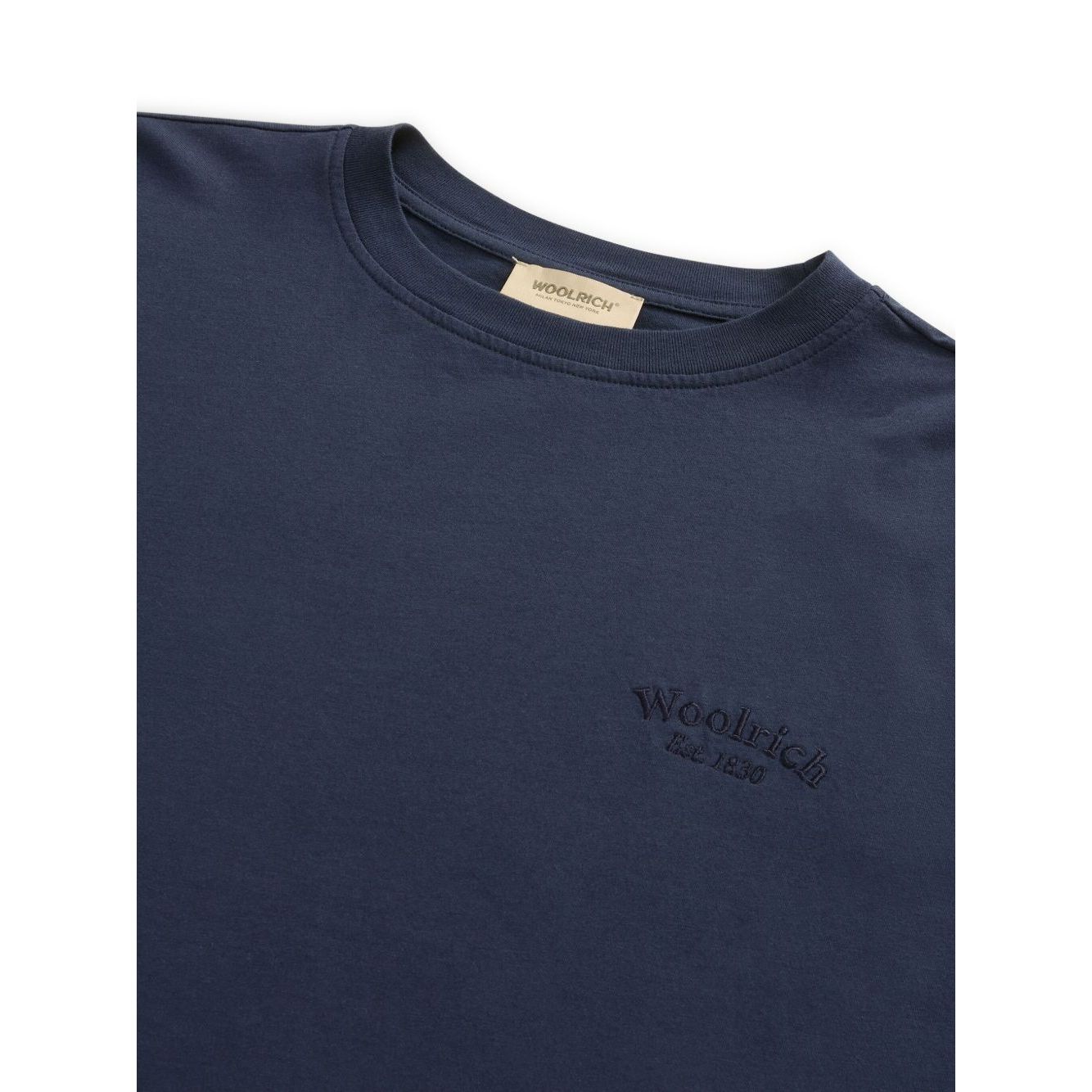 Woolrich Pure Pima Cotton T-Shirt with Logo Topwear