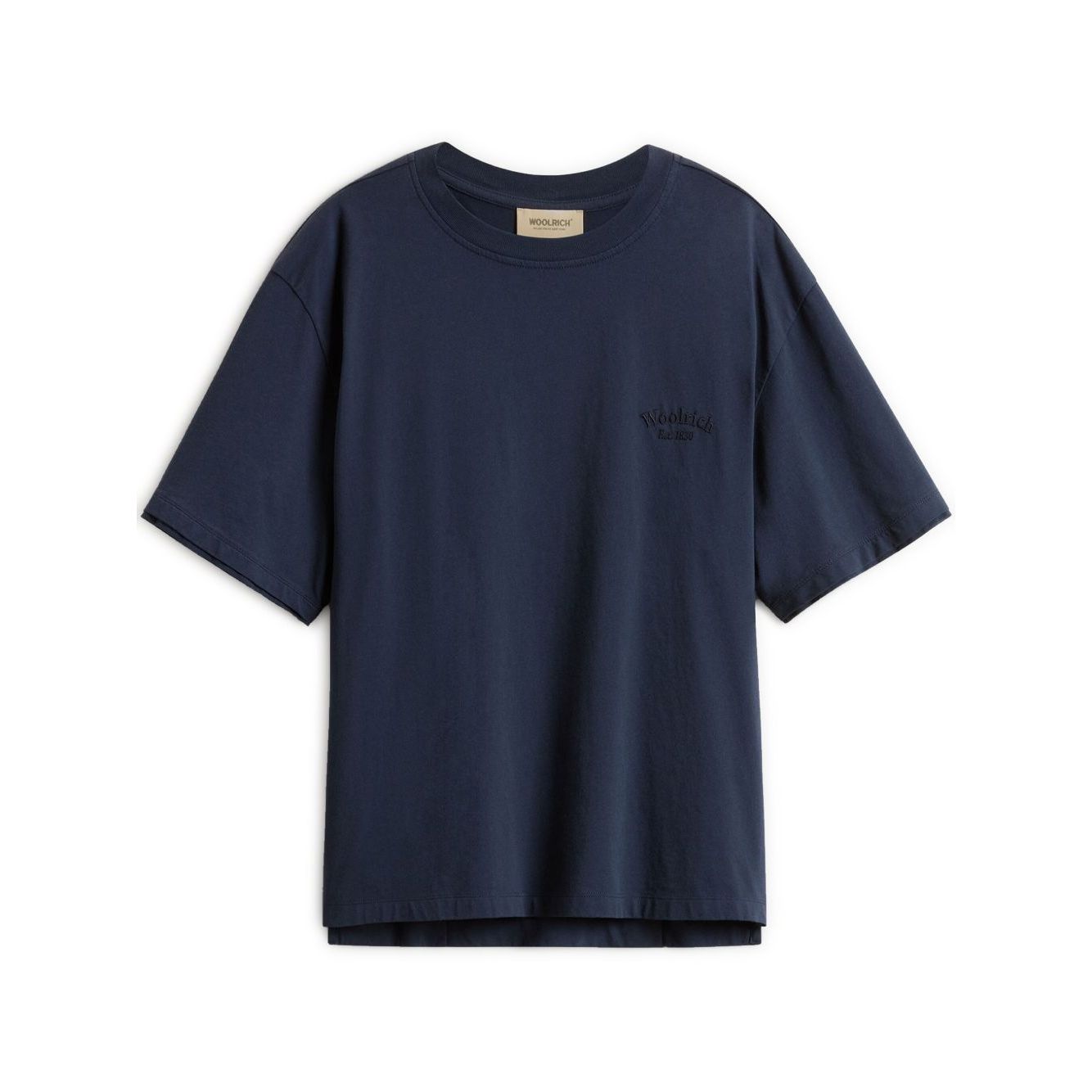 Woolrich Pure Pima Cotton T-Shirt with Logo Topwear