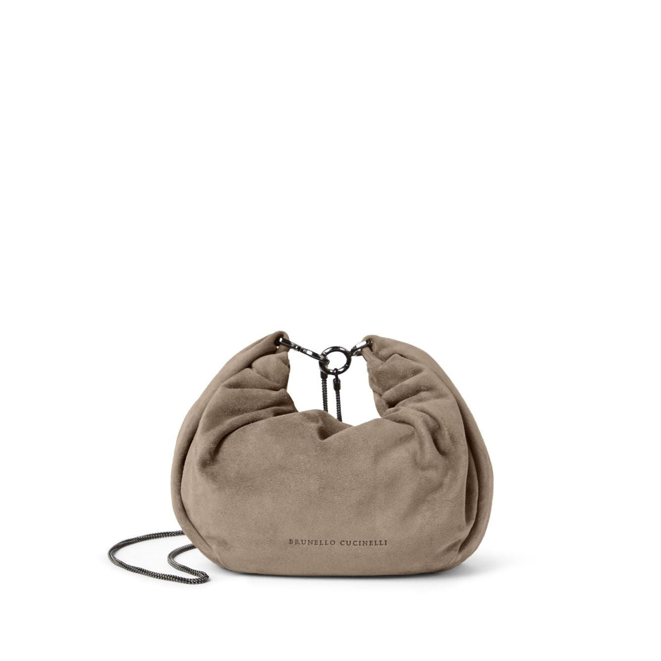 Brunello Cucinelli Suede Brioche Hobo bag