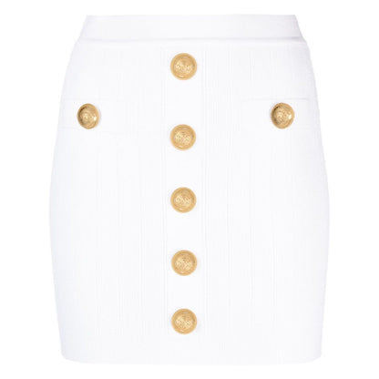 Balmain ribbed-knit miniskirt Skirts