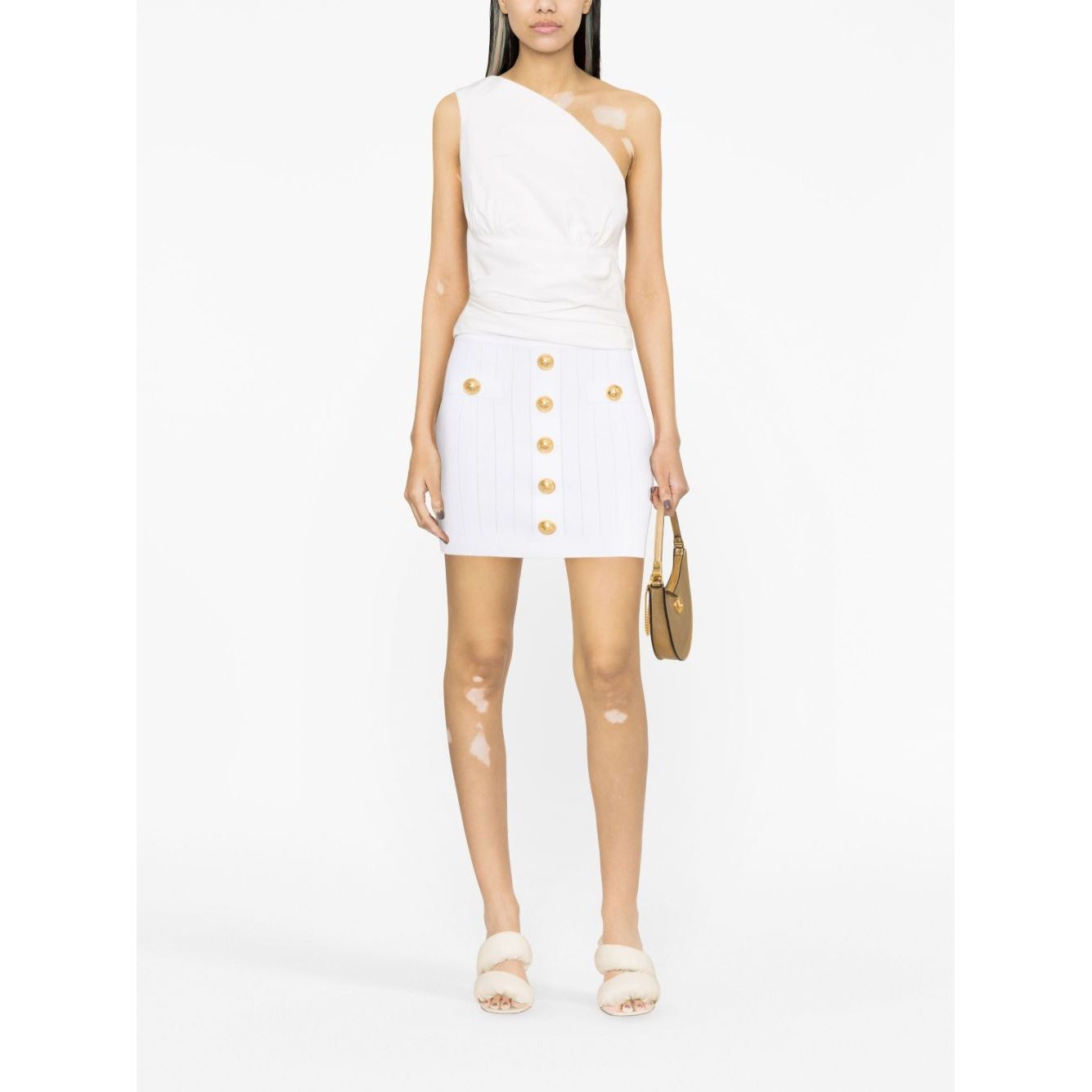 Balmain ribbed-knit miniskirt Skirts