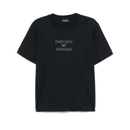 Emporio Armani Jersey T-shirt with rubberised logo