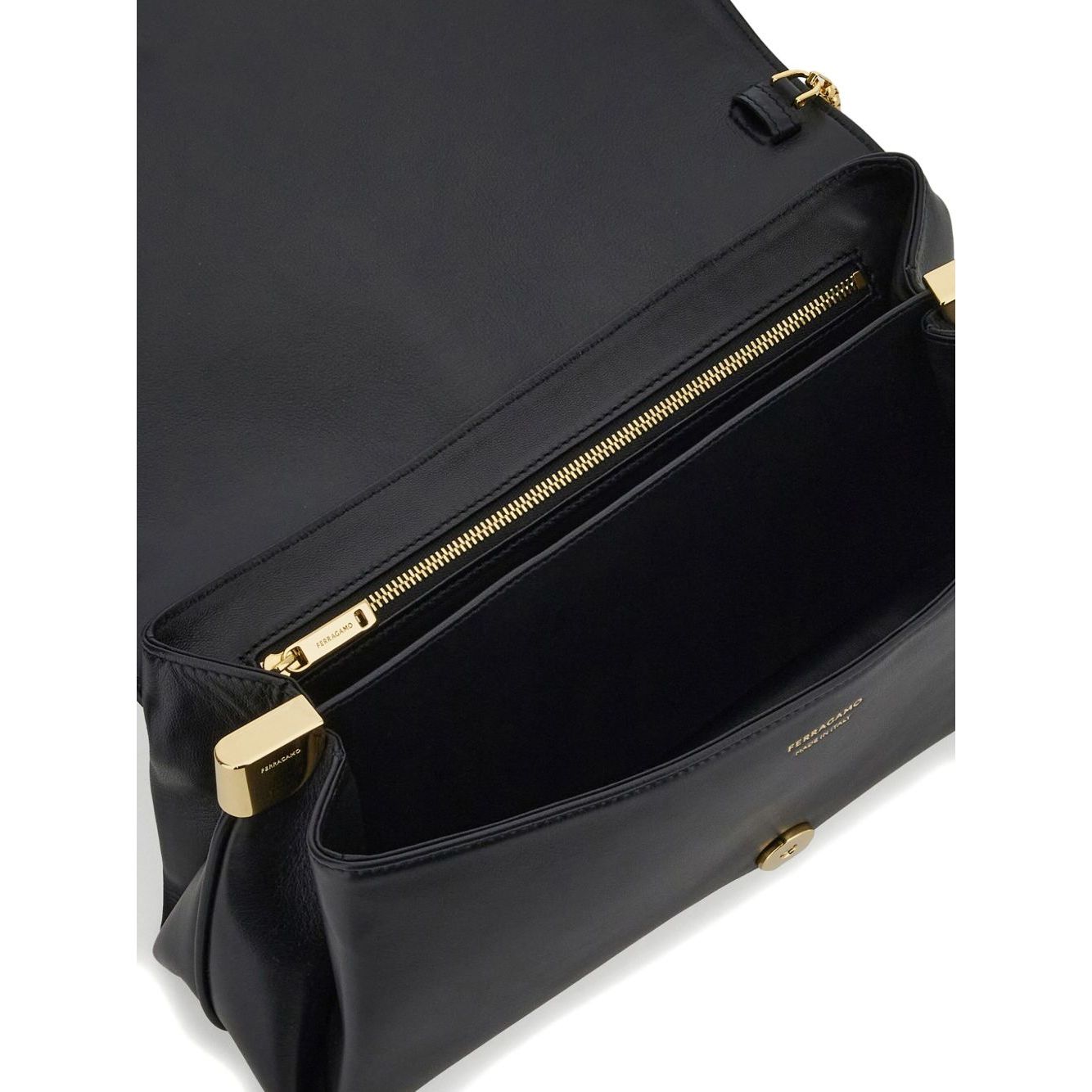 Ferragamo Medium Front Flap Soulder Bag