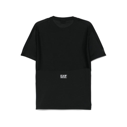 EA7 T-shirts and Polos Black Topwear