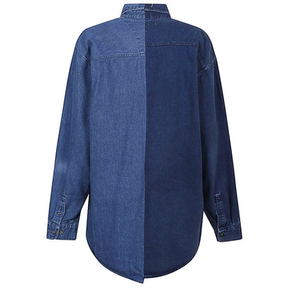 E.L.V. DENIM Shirts Blue Shirts