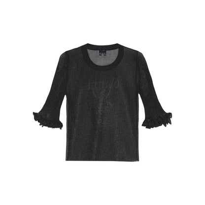 Ganni Sheer Jacquard Top Topwear