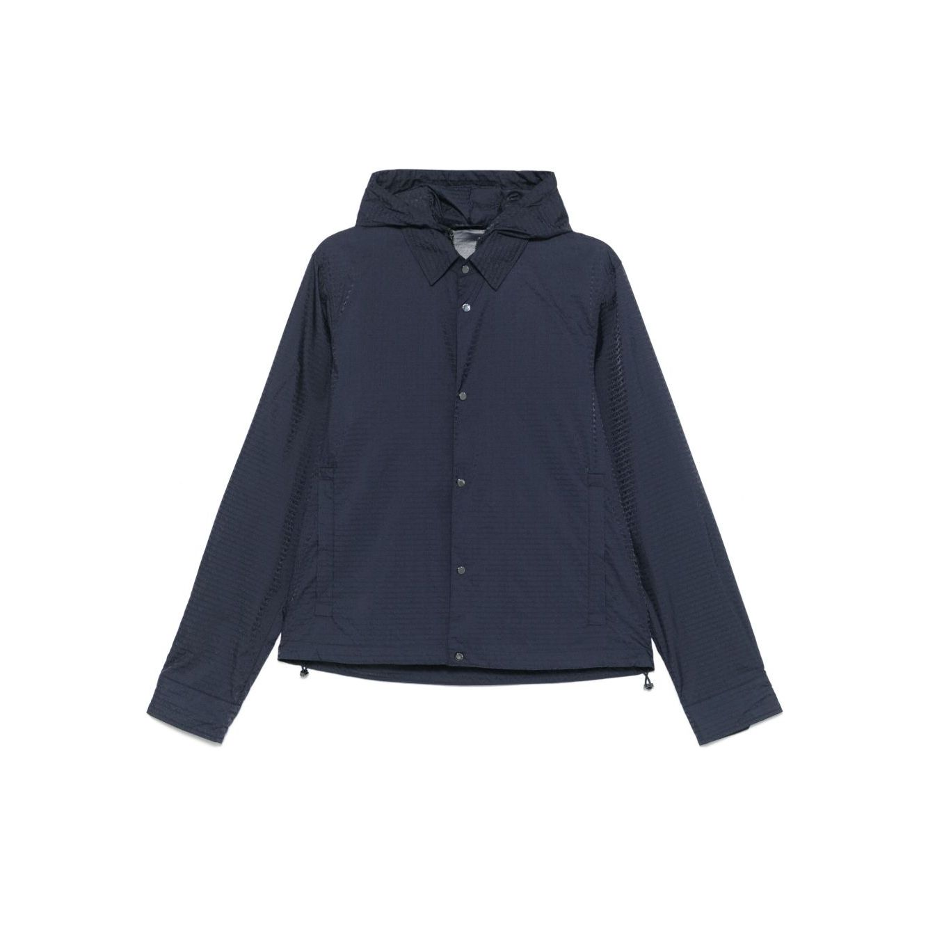 Emporio Armani Blouson with internal nylon bib jacquard all-over lettering